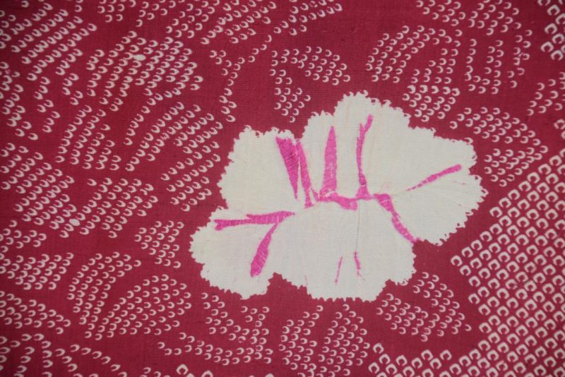 Flash of Pink Japanese Shibori Design Haori - Image 4