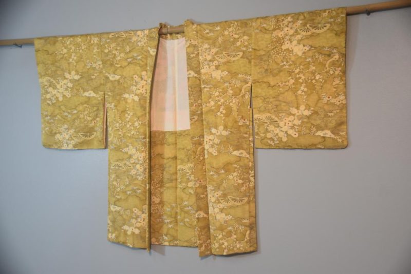 Japanese Butterscotch Silk Vintage Haori - Image 5