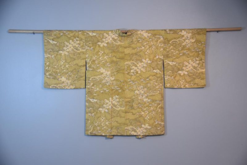 Japanese Butterscotch Silk Vintage Haori - Image 6