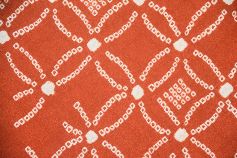 Rusty Caramel Silk Shibori Haori - Image 8