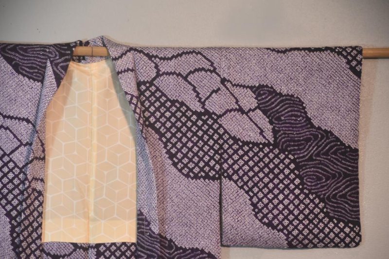 Purple Power Silk Jacquard Japanese Haori Jacket - Image 6