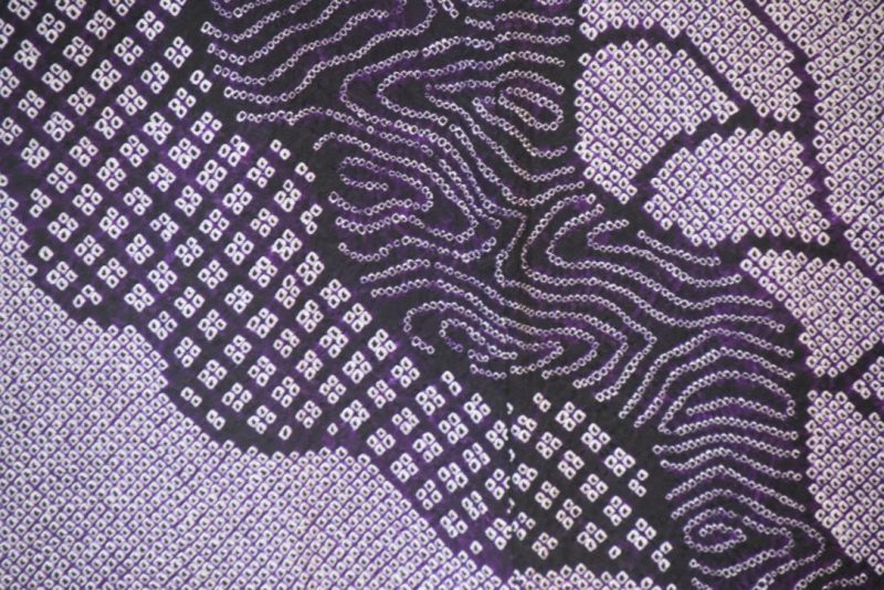 Purple Power Silk Jacquard Japanese Haori Jacket - Image 3