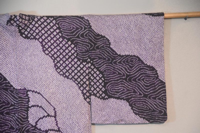 Purple Power Silk Jacquard Japanese Haori Jacket - Image 2