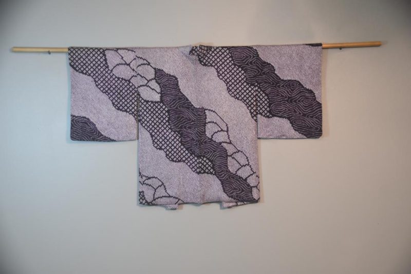 Purple Power Silk Jacquard Japanese Haori Jacket