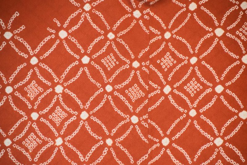 Rusty Caramel Silk Shibori Haori - Image 3
