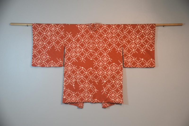 Rusty Caramel Silk Shibori Haori