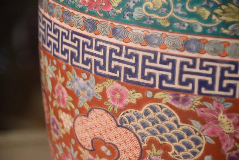 Kyoyaki Ceramic Urn Hibachi Planter Width:310mm - Image 2