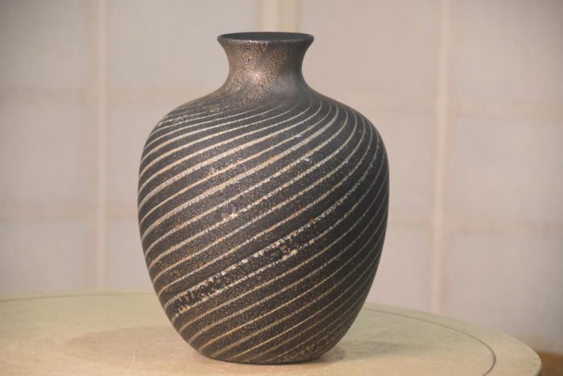Japanese Art Glass Vase Height:255mm