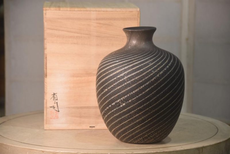 Japanese Art Glass Vase Height:255mm - Image 4
