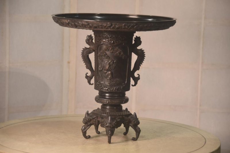 Bronze Usubata Vase Width:305mm