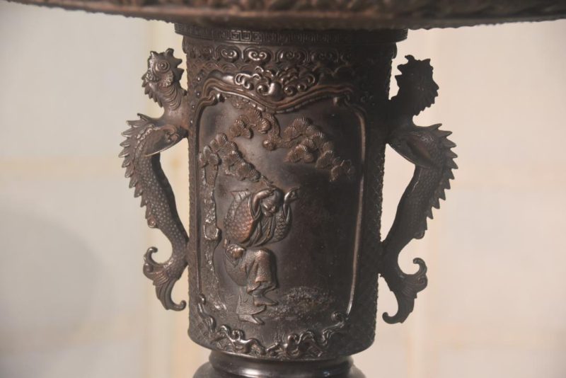 Bronze Usubata Vase Width:305mm - Image 7