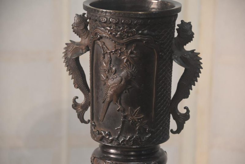 Bronze Usubata Vase Width:305mm - Image 4