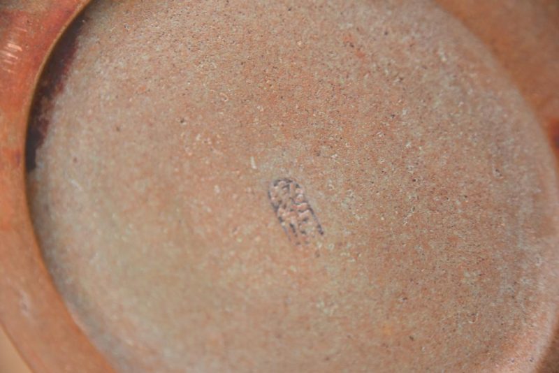 Japanese Seido Bronze Vase by Hannaya Kankei Width:210mm - Image 8
