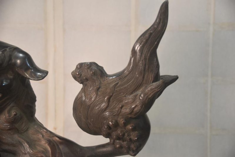 Japanese Cast Bronze Lion Dog Shishi Width:520mm - Image 6