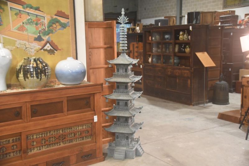 Japanese Bronze 5 Story Pagoda Height:1840mm
