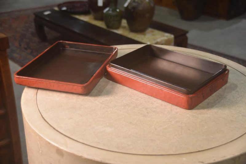 Japanese Kamakura Bori Lacquer Writing Box Width:250mm - Image 6