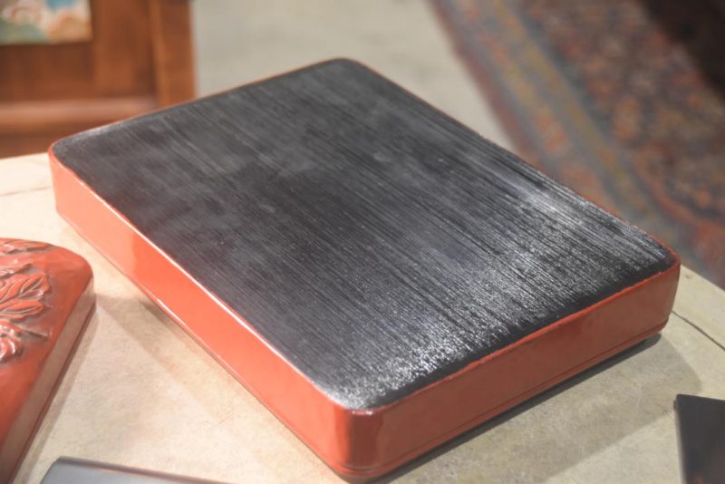 Japanese Kamakura Bori Lacquer Writing Box Width:250mm - Image 4