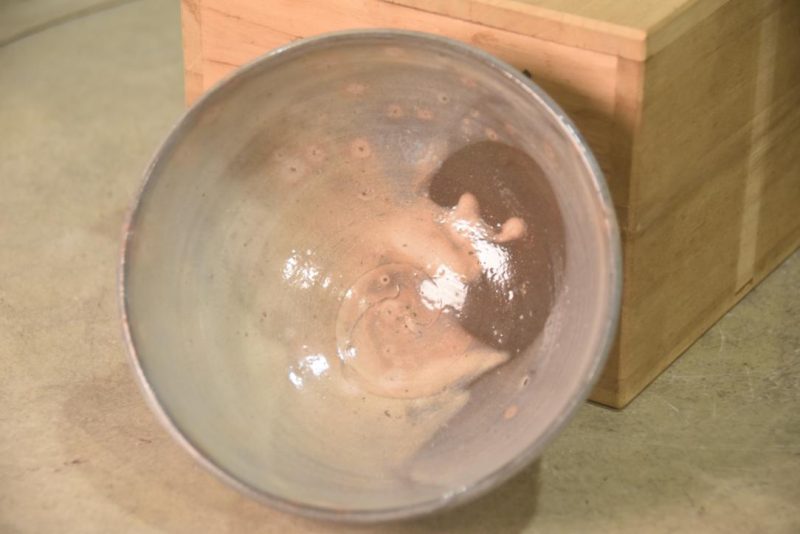 Chawan Tea Bowl in a Wooden box Width:140mm - Image 7