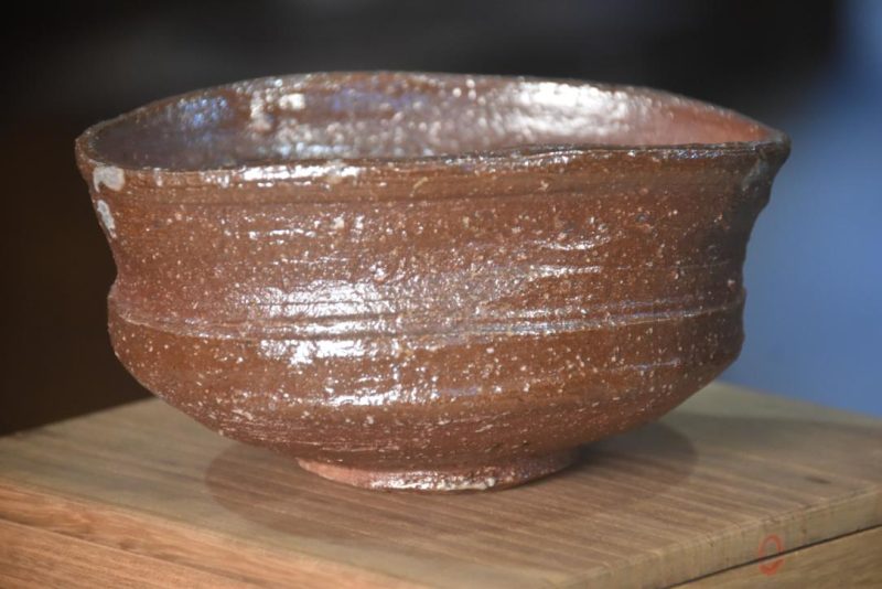 Wabi Sabi Chawan Tea Bowl in a Wooden box Width:147mm - Image 6