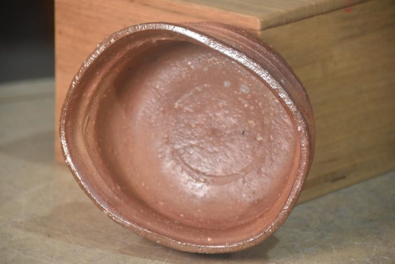 Wabi Sabi Chawan Tea Bowl in a Wooden box Width:147mm - Image 5
