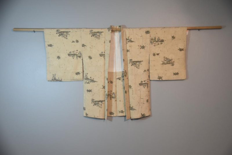 Cream Latte Silk Japanese Vintage Haori Jacket