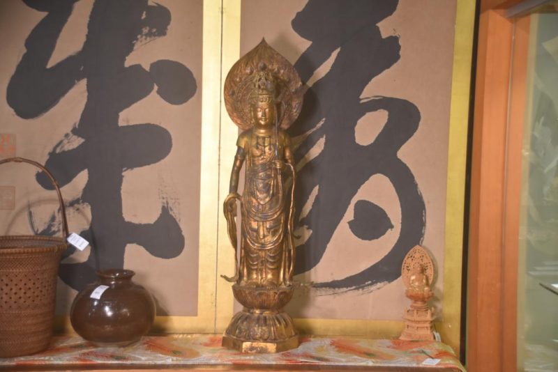 Japanese Bronze Kwan Yin (Kannon) Statue Height:950mm