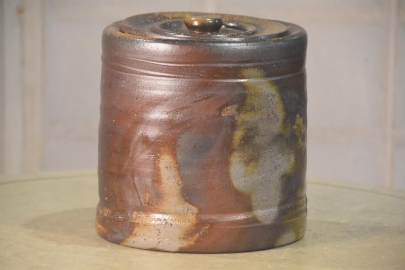Japanese Bizen Mizuzashi Urn Width:185mm