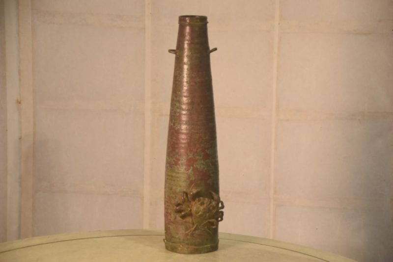 Murashido Bronze Crab Vase Height:305mm
