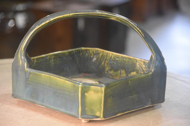 Oribe Pottery Platter Width:210mm - Image 5