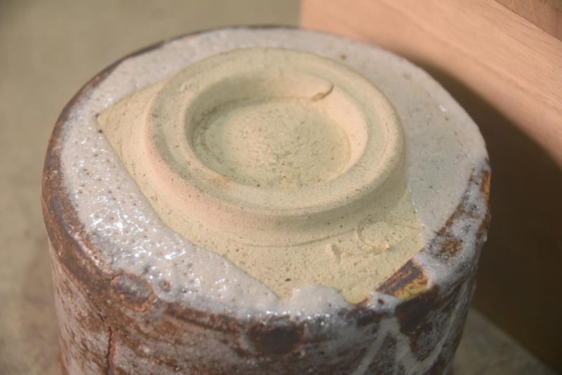 Shino Pottery Chawan Tea Bowl in a Box Width:120mm - Image 6