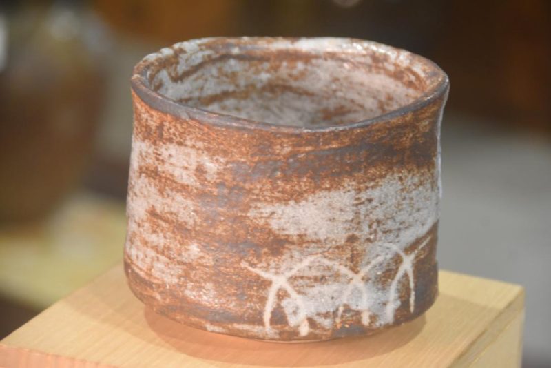 Shino Pottery Chawan Tea Bowl in a Box Width:120mm - Image 3