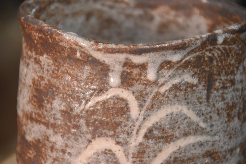 Shino Pottery Chawan Tea Bowl in a Box Width:120mm - Image 2