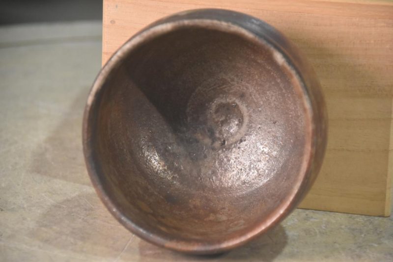 Bizen Pottery Chawan Tea Bowl in a Box Width:120mm - Image 5