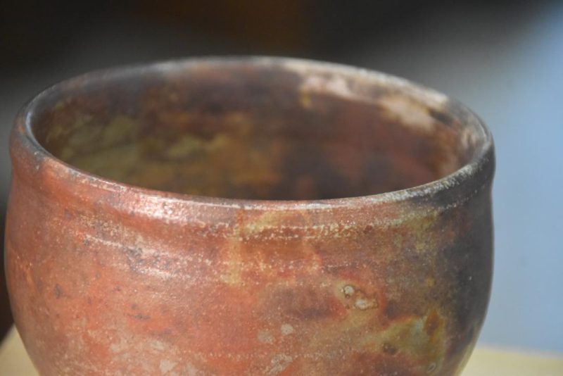 Bizen Pottery Chawan Tea Bowl in a Box Width:120mm - Image 4