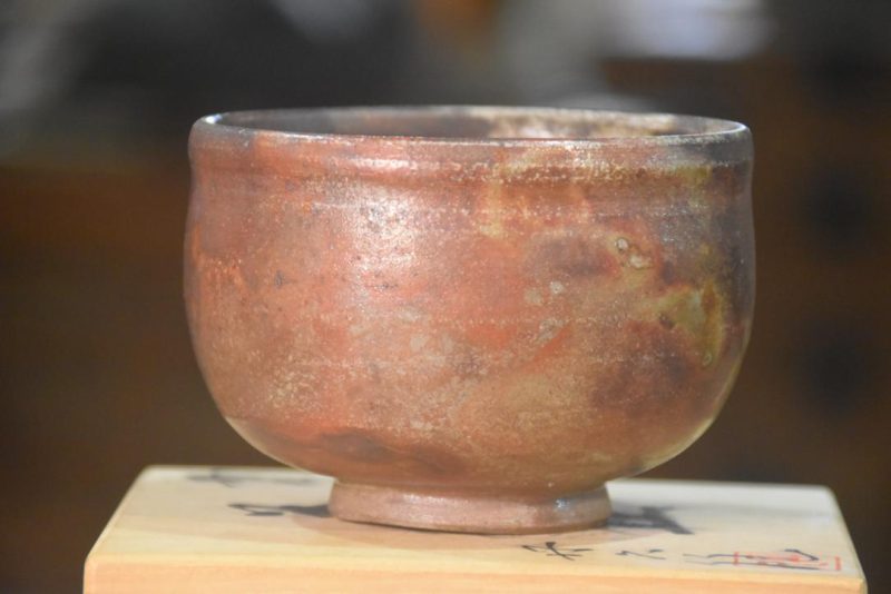 Bizen Pottery Chawan Tea Bowl in a Box Width:120mm