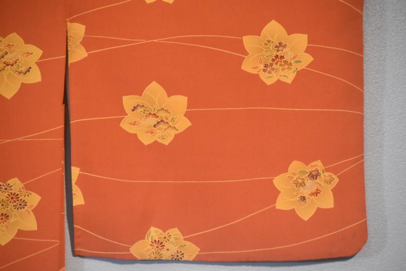 Rusty Motifs Vintage Japanese Silk Haori Jacket - Image 6