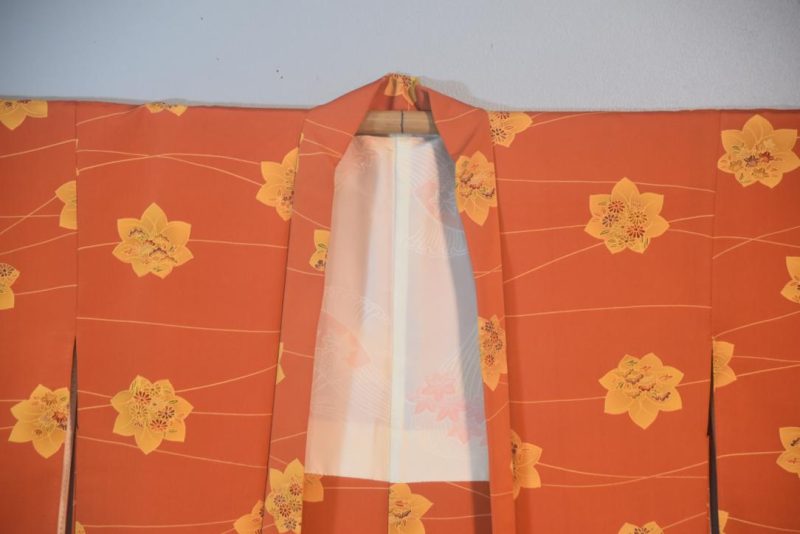 Rusty Motifs Vintage Japanese Silk Haori Jacket - Image 7