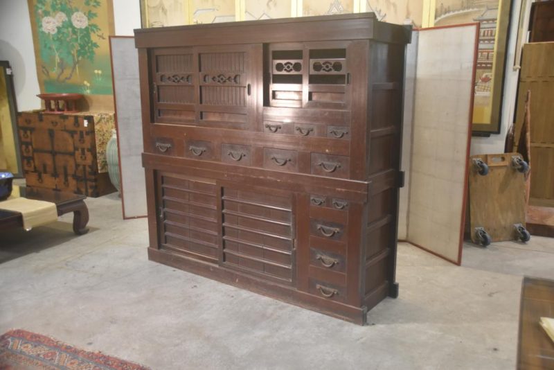 Hikone Region Mizuya Dansu Kitchen Chest 2 Sections Width:1870mm - Image 10
