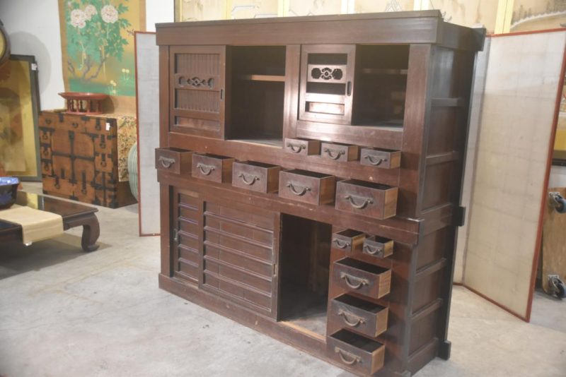 Hikone Region Mizuya Dansu Kitchen Chest 2 Sections Width:1870mm - Image 12