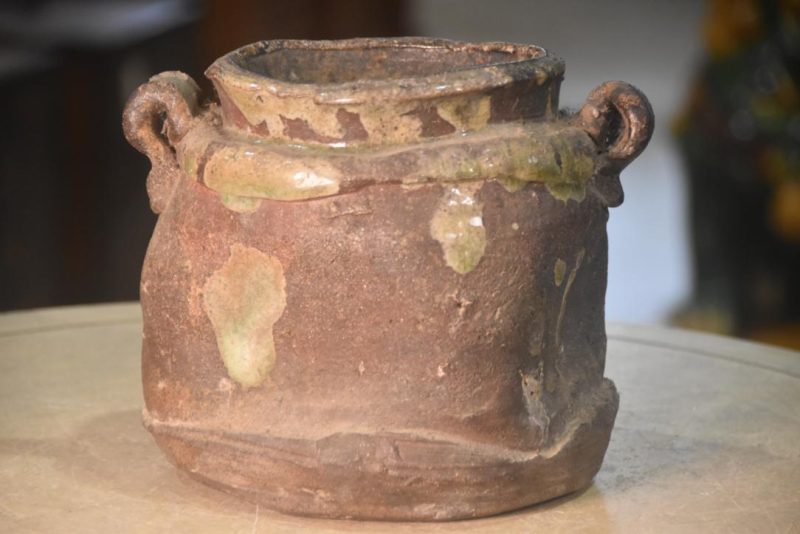 Wabi Sabi Shigaraki pottery Urn Width:210mm - Image 3