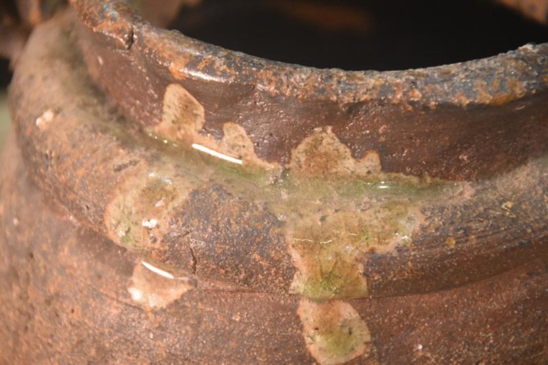 Wabi Sabi Shigaraki pottery Urn Width:210mm - Image 2