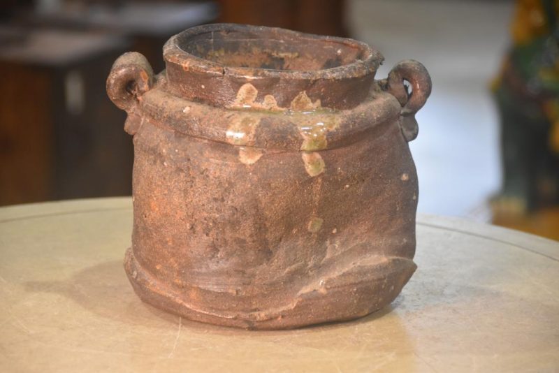 Wabi Sabi Shigaraki pottery Urn Width:210mm