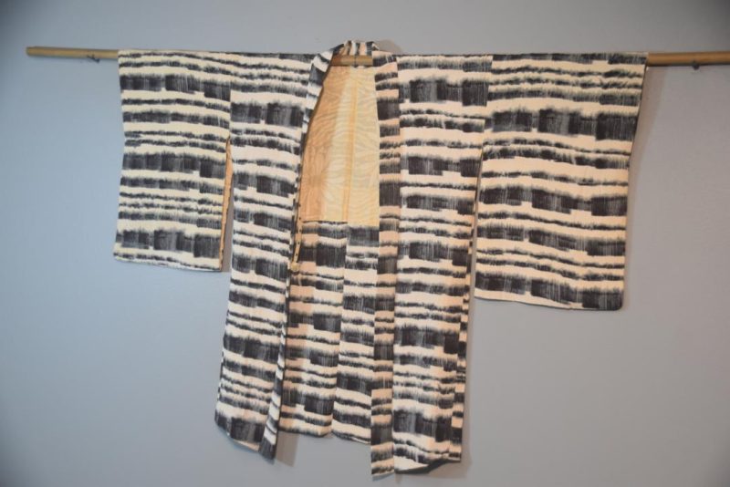Slubbed Silk Vintage Japanese Haori Jacket - Image 5