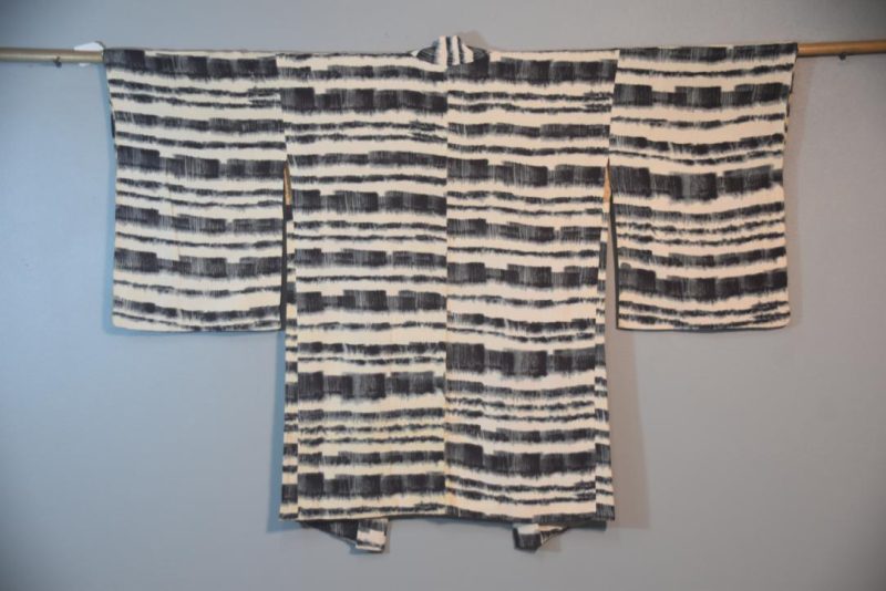 Slubbed Silk Vintage Japanese Haori Jacket - Image 7