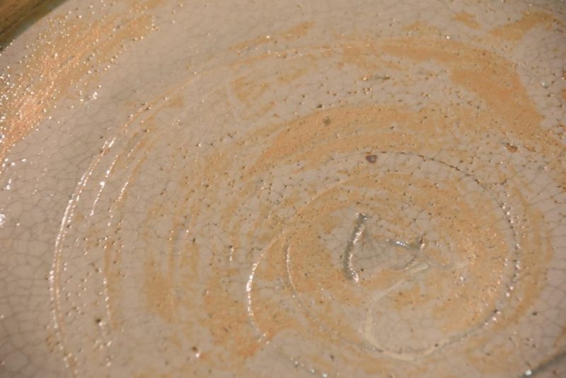 Japanese Oribe Pottery Plate Width:620mm - Image 7