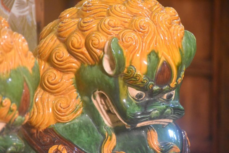 Pair of Chinese Pottery Foo Dogs Height:900mm - Image 10