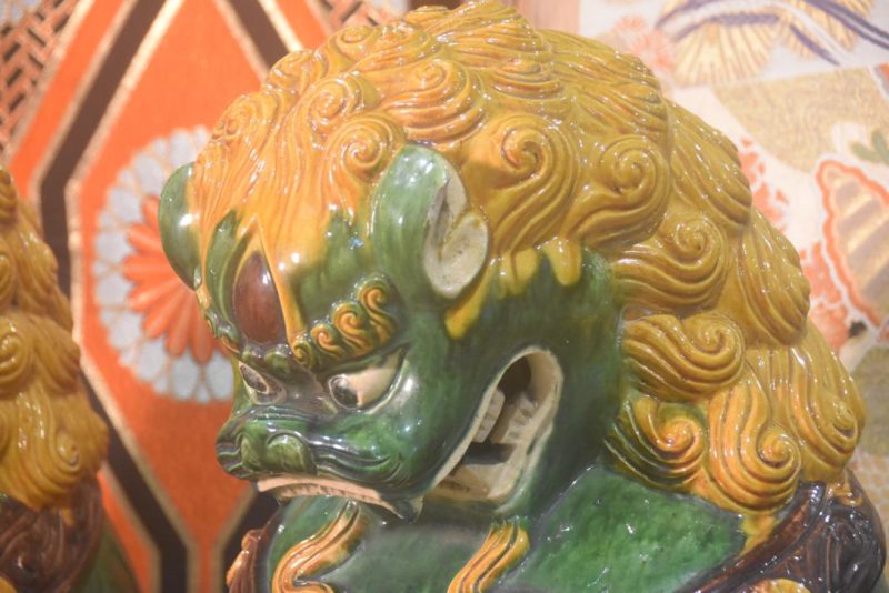Pair of Chinese Pottery Foo Dogs Height:900mm - Image 4
