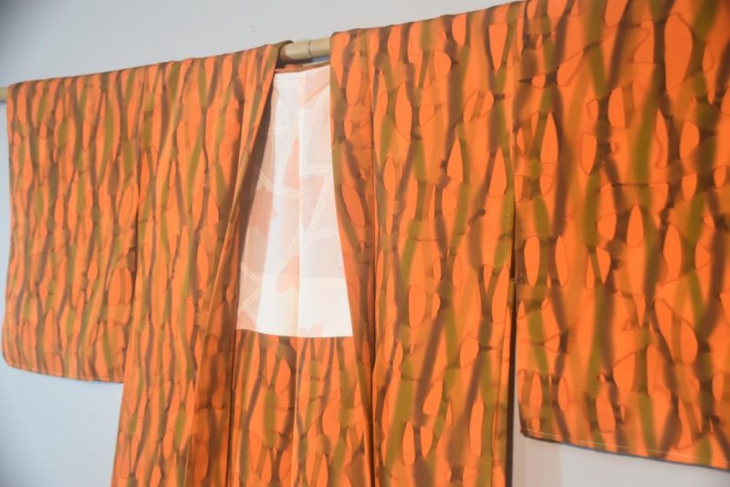 Vintage Japanese Silk Haori Jacket - Image 3