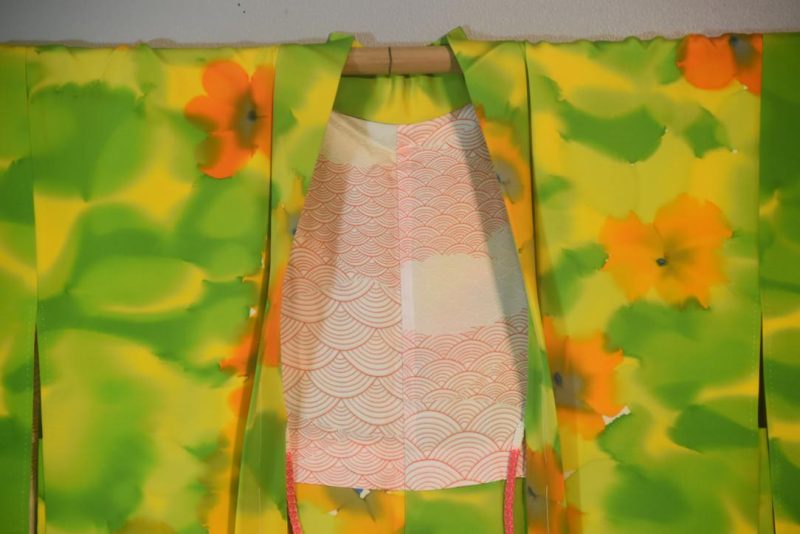 Super GreenVintage Japanese Silk Haori Jacket - Image 4