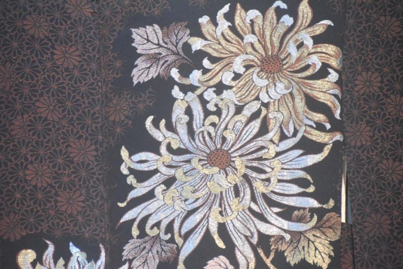Metallic Thread Japanese Silk Haori Jacket - Image 2